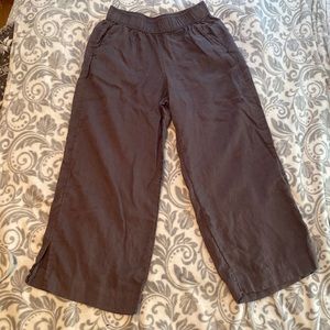 LINEN STRAIGHT LEG PANTS